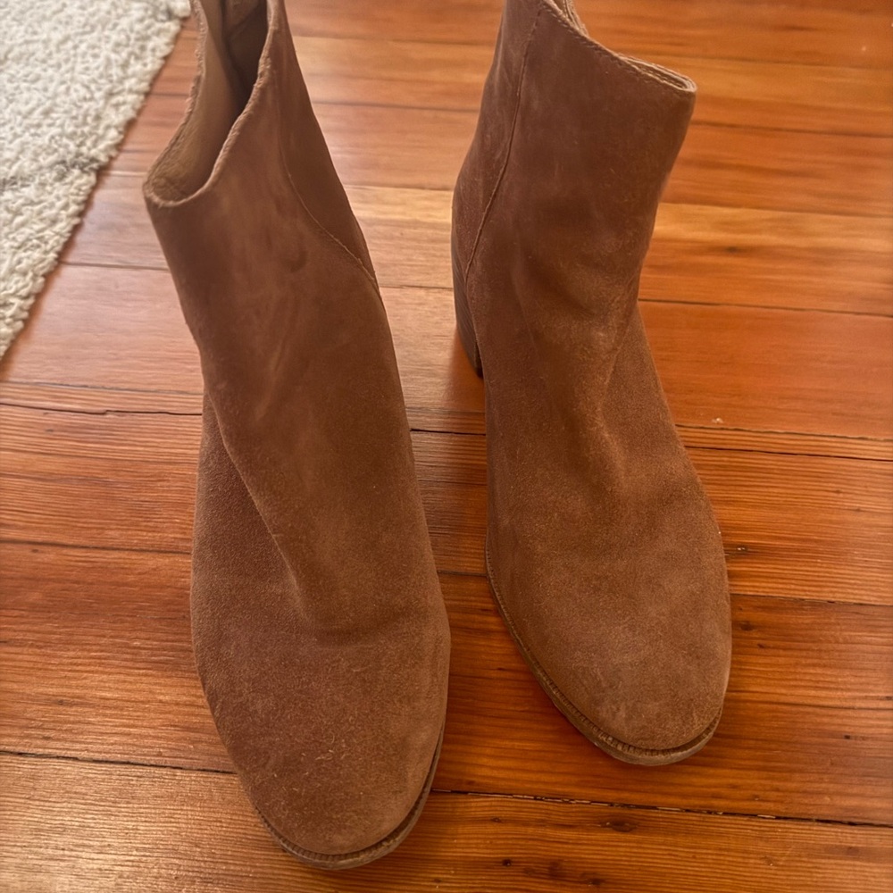 Madewell - Brown Suede Boots (real leather)